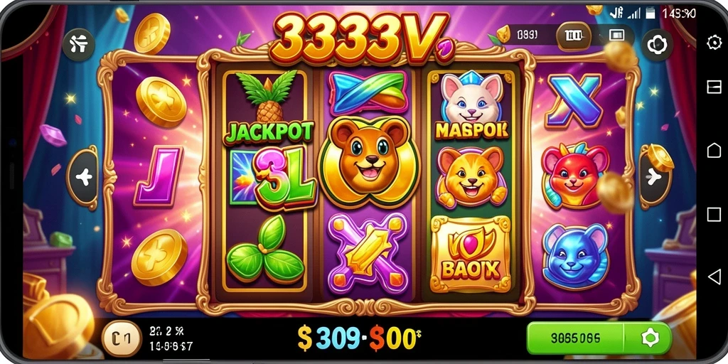 Tampilan menarik gameplay Slot 333V yang penuh warna.