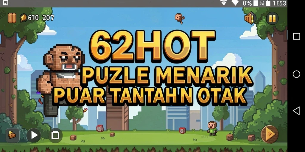 Tampilan gameplay 62HOT dengan teka-teki yang menantang.