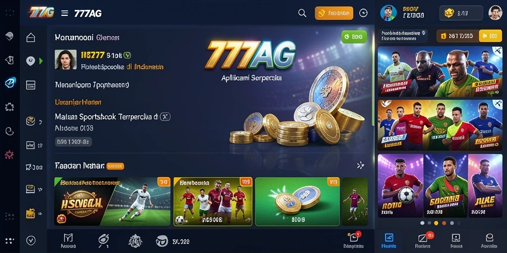 Tampilan menarik dari gameplay taruhan olahraga 777AG.