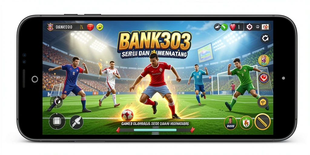 Screenshot BANK303 menampilkan gameplay seru dalam pertandingan olahraga.