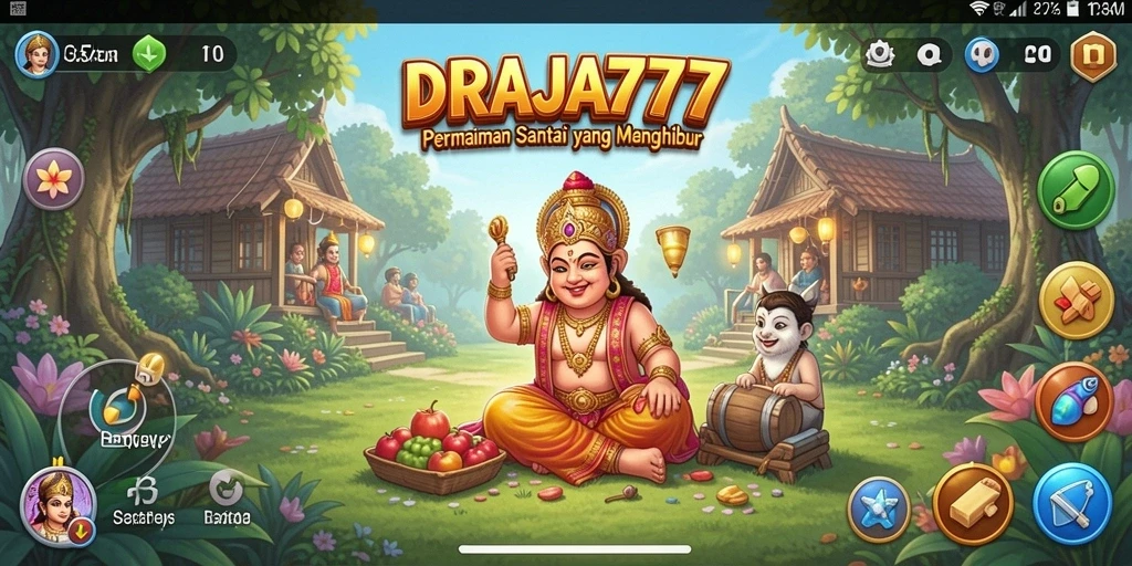 Tangkapan layar utama DRAJA777 menampilkan gameplay yang menarik dan intuitif.