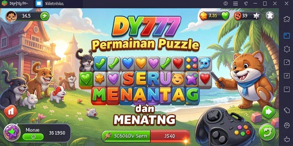 Tampilan gameplay DY777 yang menantang dan seru