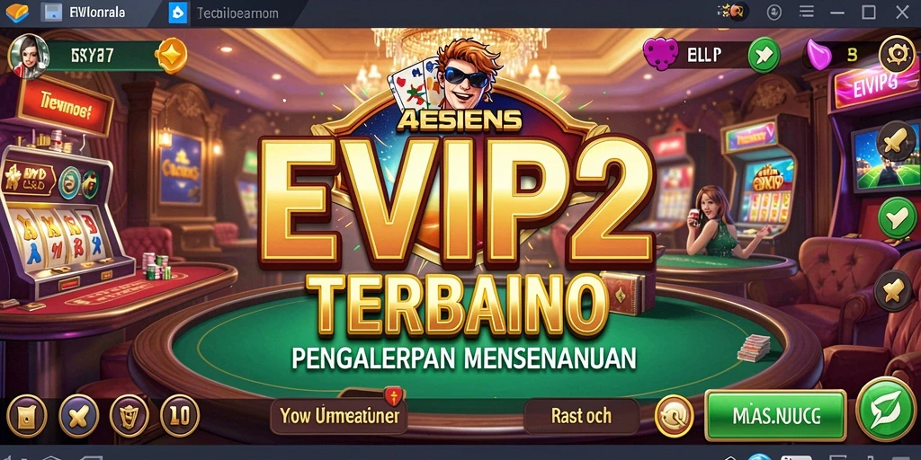 Tampilan permainan Kasino yang menakjubkan dalam aplikasi EVIP2.