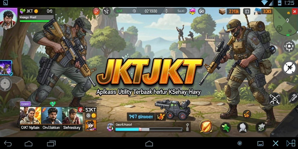 Tampilan antarmuka JKTJKT dengan fitur-fitur Utility.