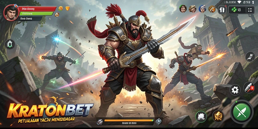 Tampilan aksi seru dari gameplay KRATONBET.