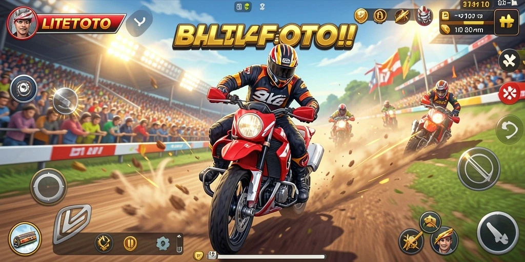 LITETOTO gameplay balap yang mendebarkan dan interaktif.