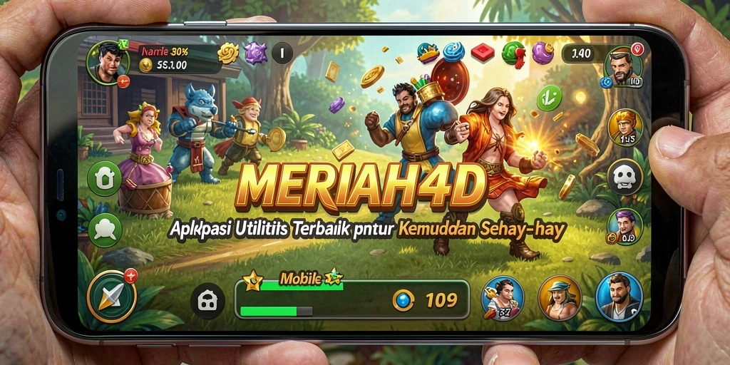 Tampilan antarmuka utama MERIAH4D yang user-friendly.