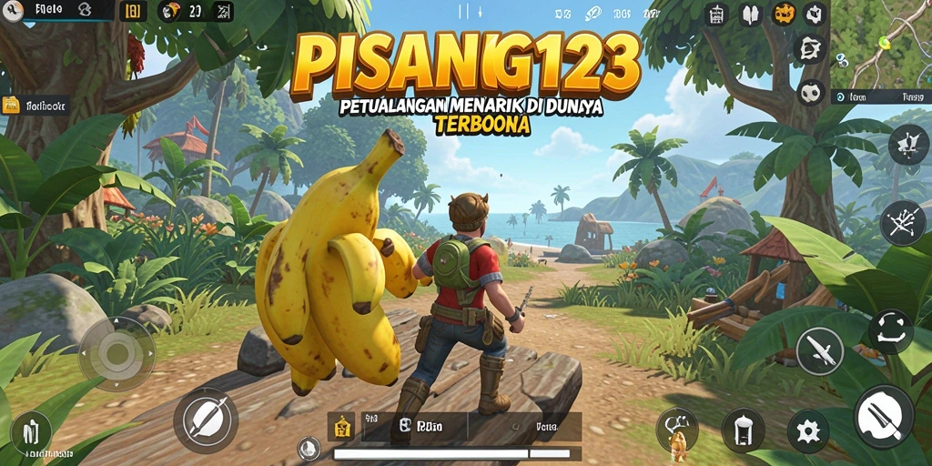 Screenshot menampilkan gameplay PISANG123 di dunia terbuka yang menakjubkan.