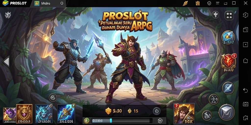 Tampilan utama gameplay <strong>PROSLOT</strong> menunjukkan aksi pertempuran yang mendebarkan.