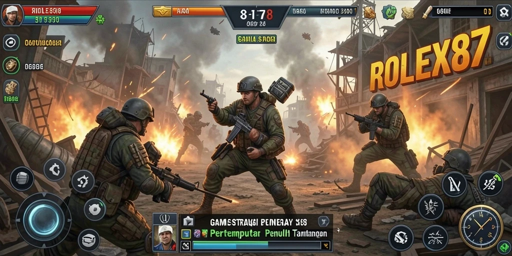 Tampilan gameplay menarik di dunia SLG penuh strategi.