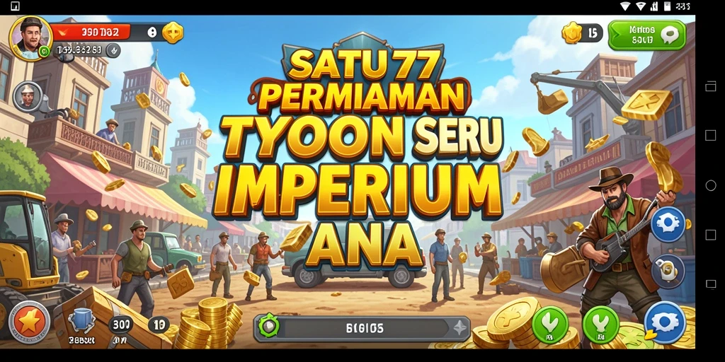 Screenshot gameplay SATU77 yang menampilkan aksi membangun bisnis Tycoon.