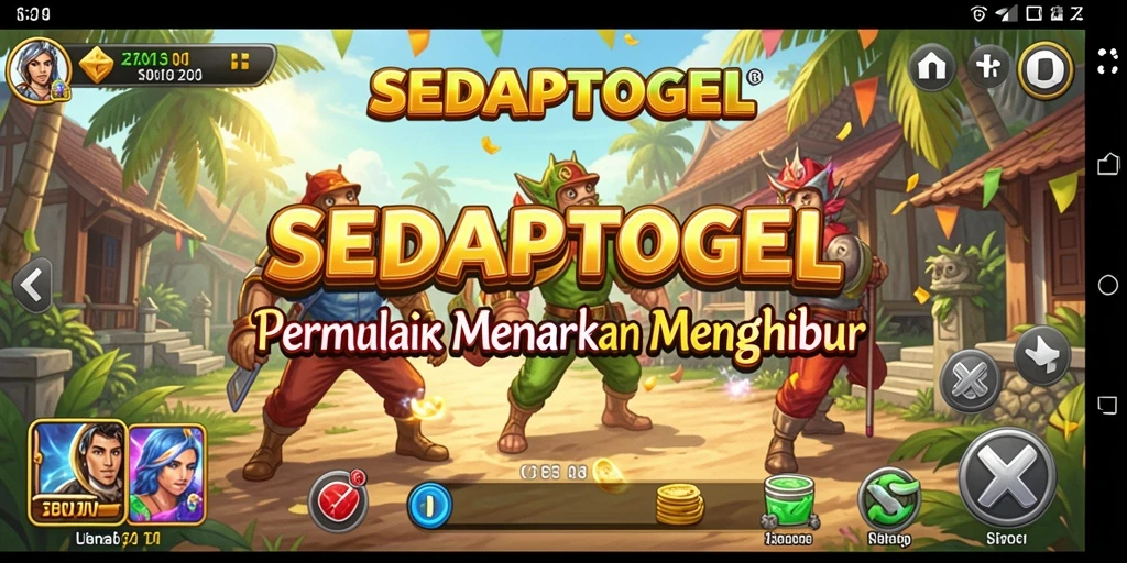 Screenshot gameplay SEDAPTOGEL yang menunjukkan interaksi menarik di dunia simulasi.