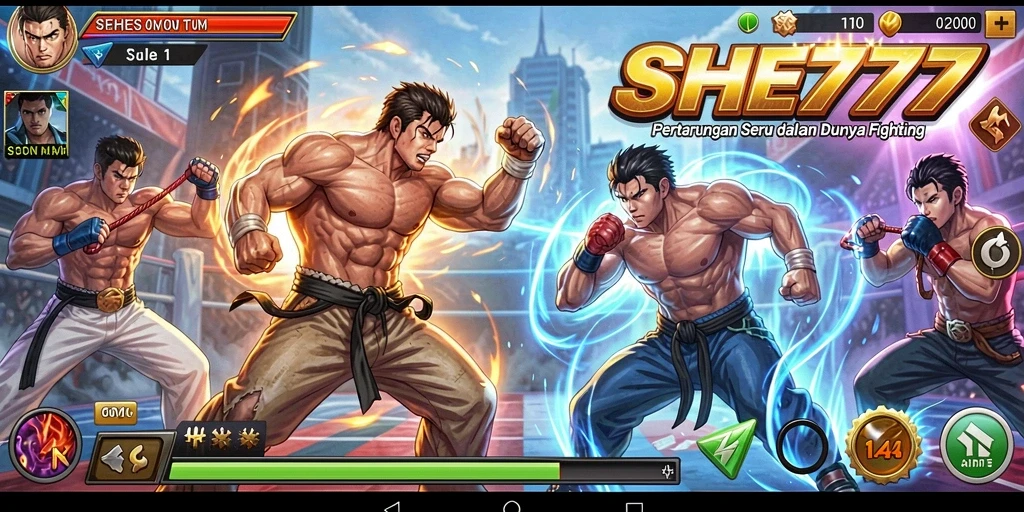Screenshot gameplay SHE777 menampilkan aksi pertarungan yang seru dan menarik.