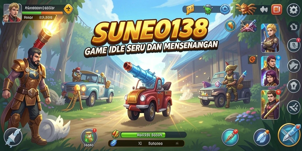 Tangkapan layar SUNEO138 menampilkan gameplay Idle yang menarik dan interaktif.