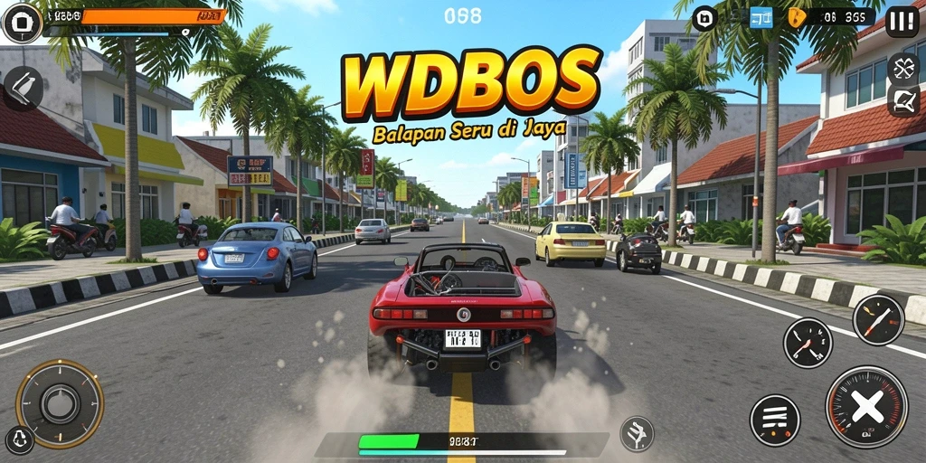 Tampilan gameplay WDBOS yang seru dan mendebarkan.